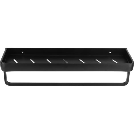 Étagère murale multifonction 50cm pour cuisine ou salle de bain, porte-bouteilles avec barre (1 niveau) (1/5)