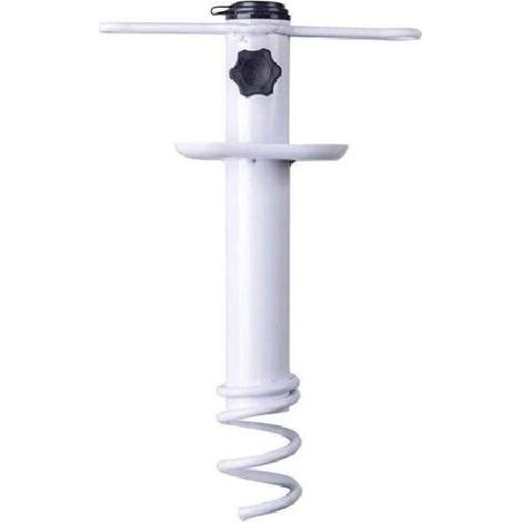 Anclaje de arena para sombrilla de playa, base para acampar al aire libre, soporte para barrena, estante de almacenamiento en espiral, resistente, para patio, hogar, jardín. (1/5)
