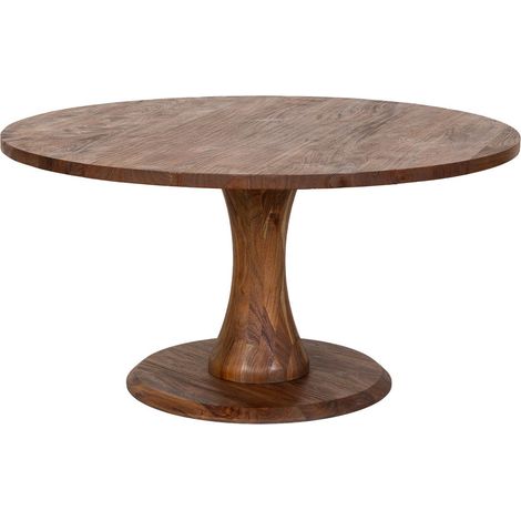 Mesa de comedor de madera marrón 150x150x77h cm