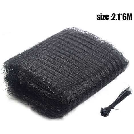 Rete anti-uccelli in nylon a maglia fine, riutilizzabile, per giardini, che impedisce l'ingresso di uccelli, scoiattoli e ratti. (1/5)
