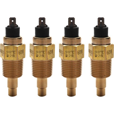 4x VDO 1/2 NPT 21mm Motoröltemperatursensor Wassertemperatursensor für Stromaggregat