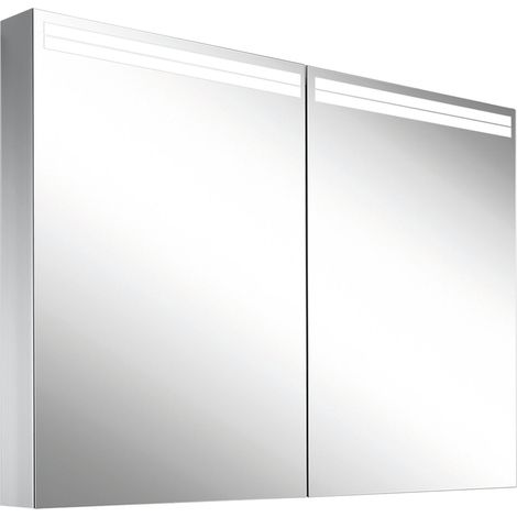 Armario con espejo iluminado Schneider ARANGA TW, 2 puertas, (1/5)