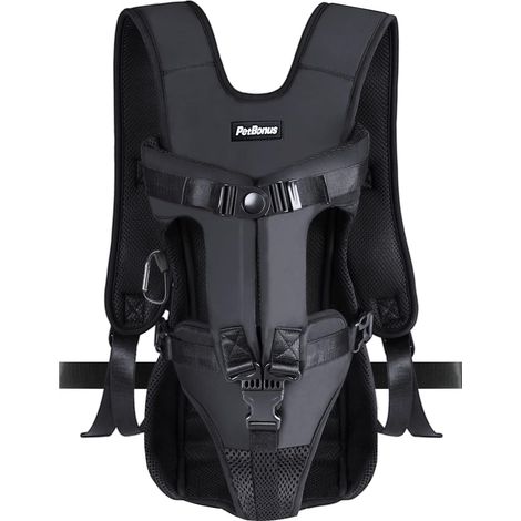 Sac à dos de transport pour chien, Iongziming, Noir, M (1/5)