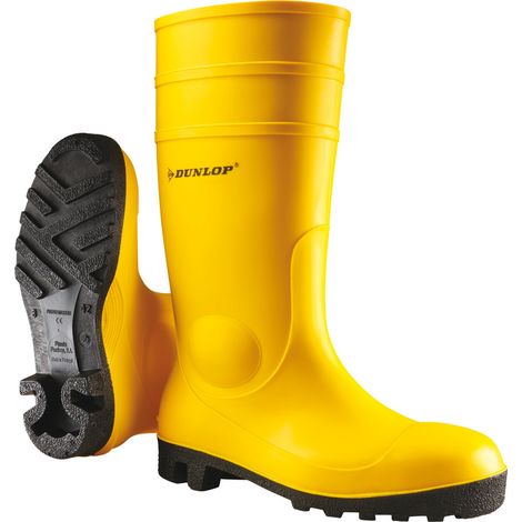 Bottes de Sécurité Pvc Genou 44 Jaune Dunlop