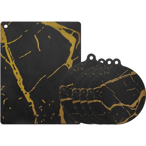 Plaque de protection pour induction - 4 pièces - Résiste jusqu'à 260 °C - Diamètres 22 et 24 cm - Protège-plan de cuisson (1/5)