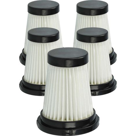 vhbw 5x Filtro compatible con Genius Invictus One DC, 1, 2 aspiradora - Filtro de suciedad, unidad de filtrado
