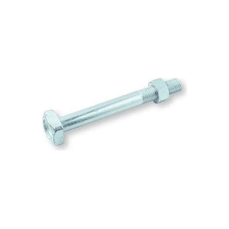 Boulon (vendu avec Ecrou) M18X225 Tête carrée 32X32X13 Classe 4.8 Acier zingué-10 pièces