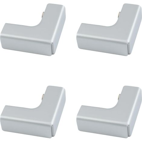 Lot de 4 Connecteur en verre, Pince en alliage d'aluminium, Fixation sans perçage, Support à clip pour aquarium DIY, Vitrine