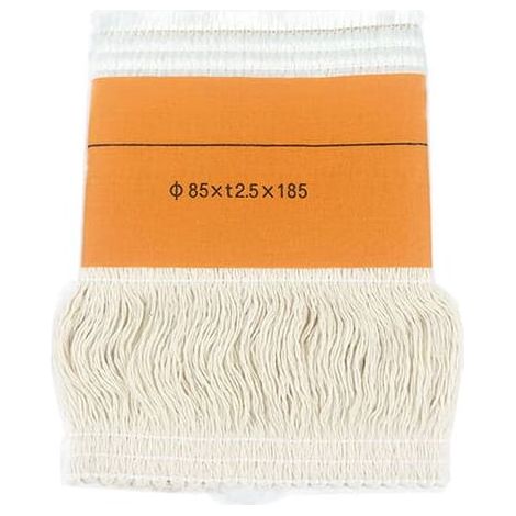 Lot de 2 mèches pour poêle à pétrole, en coton et fibre de verre, Φ85 x T2,5 x 185 mm. (1/3)