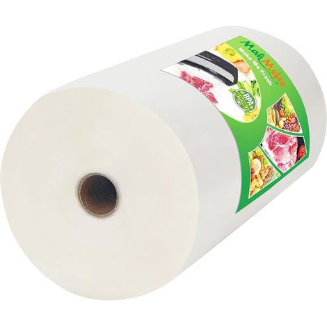 1 Rouleau 20cmx4570cm Pour Machine Sous Vide,Rouleau Sac Sous Congelation Vide Alimentaire sans BPA(4570cm au total) (1/5)