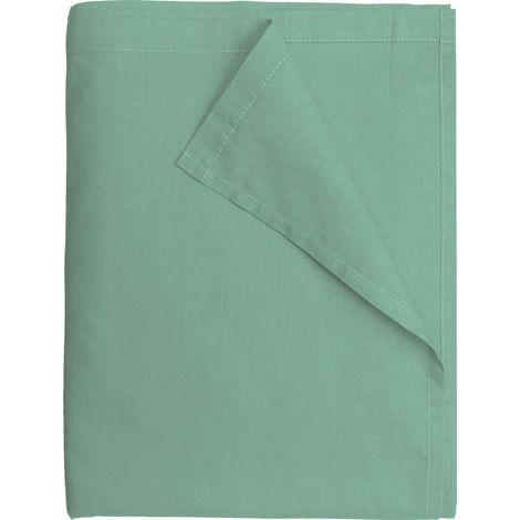 Drap Plat 240x300 cm Vert tilleul - 100% coton 57 Fils