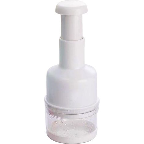 Presse-ail manuel en acier inoxydable, outil de cuisine, couteau à ail, blanc (1/5)