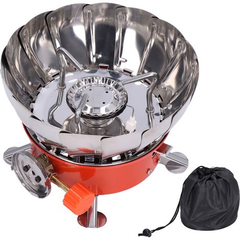 Support de réchaud pliable - Conception robuste, portable et facile à utiliser - Réchaud à gaz compact pour camping (1/5)