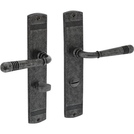 Poignée de porte classique Helena Fermeture WC 63/8 vieux gris - 0021.170565