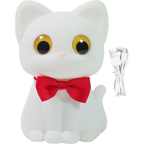 Veilleuse Chat - Veilleuse Thème Chat pour Chambre d'Enfant - Éclairage LED (1/5)