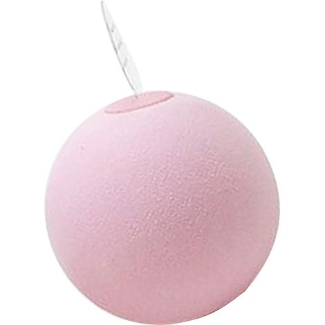 Balle pour chat interactive et amusante à induction tactile, résistante aux morsures, avec sons d'animaux, idéale pour les petits chats d'intérieur (boîte rose), balle couineuse à gravité de 5 cm. (1/4)