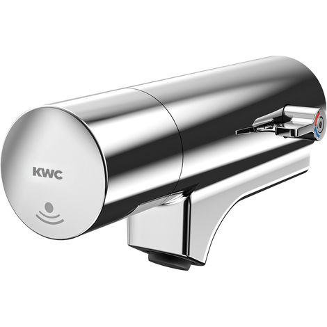 KWC AR Wandbatterie, F5, elek., Schrägausl., Mischer, f. Armatureneinh./W.-Mont.