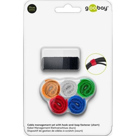 Klett-Kabel-Organizer 6 Stück 6 Farben Goobay (1/4)