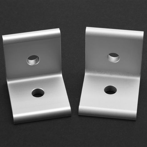 4 Stück Eckverbinder-Winkelverbinder-Verbindungsstück Aluminiumprofil (Weiß 4545) (1/5)