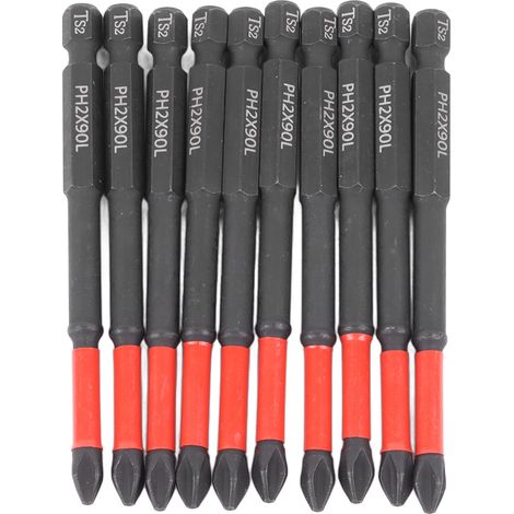 10PCS Cross Screwdriver Bits Non Slip Impact Resistant High Hardness Magnetic Drill Screwdriver Bit Set