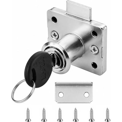 Verrou à came 20mm, sécurité armoire et boîte aux lettres, 2 clés (20mm) (1/4)