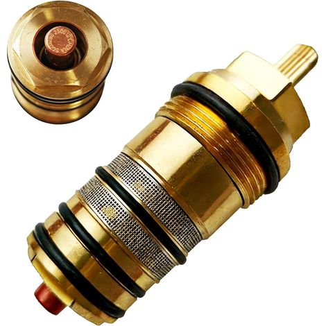 Cartouche Thermostatique Pour 94282000, Unité De Régulation De Température Pour Mitigeur Thermostatique De Douche, Noyau De Valve En Laiton, Pièce Compatible Avec Thermostats (1/5)