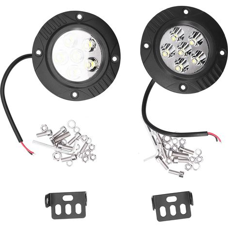 Phare avant rond 5 pouces lampe LED encastrée 6000K 6000LM super luminosité étanche IP67 (1/5)