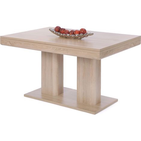 Mesa de salón extensible 140x190 cm roble claro - Rovigo (1/5)