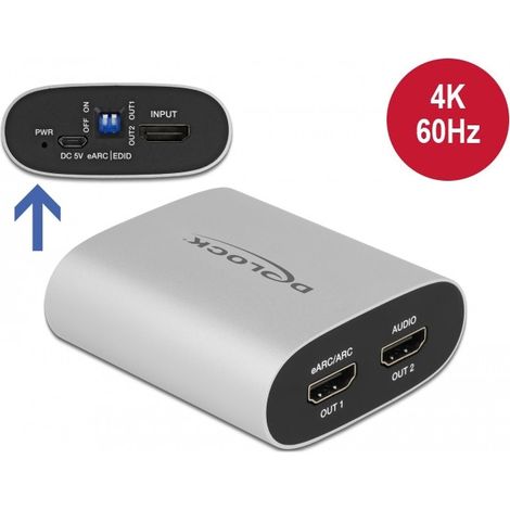 Câble HDMI - DELOCK - 63332 - 4K 60Hz - eARC - Gris