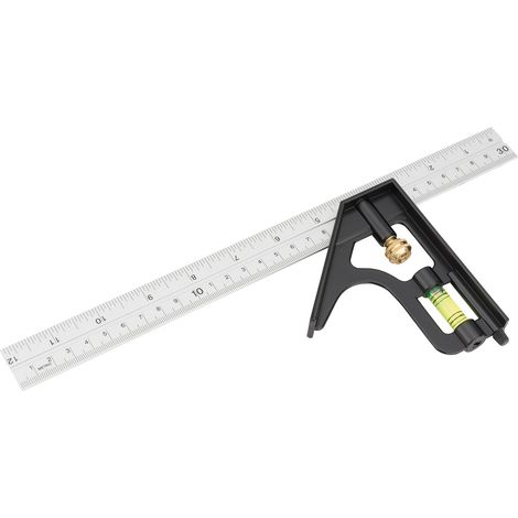 Draper 300mm (12-inch) Metric and Imperial Combination Square with Adjustable Head and Bubble Level (Model 34703) (1/5)