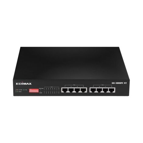 Switch Edimax GS-1008PL V2 Gigabit Ethernet Negro