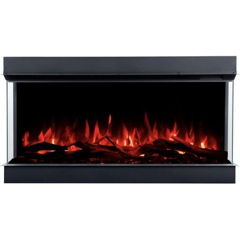 Cheminée électrique encastrable Solène 120cm - 1400 / 1600 W (1/5)