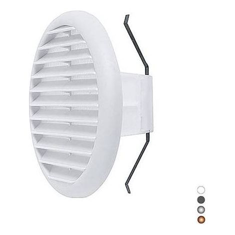 Grille ronde en matériau thermoplastique avec ressorts inclinables à 90°