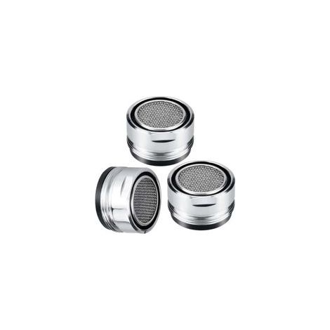 3 Pièces Embout Robinet Salle de Bain 24mm, Mousseur Robinet Economie Eau, Embout Robinet Cuisine avec Joint D'étanchéité, Économiseurs d'Eau Robinet pour Lavabo, Salle de Bain, Cuisine (1/5)