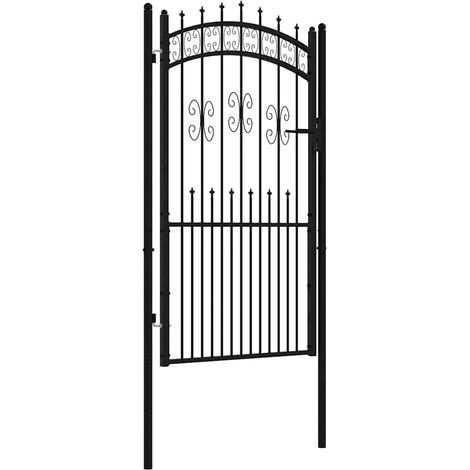 Maison Exclusive - Gartentor KAMPEN mit Speerspitze Schwarz 103 x (1/5)