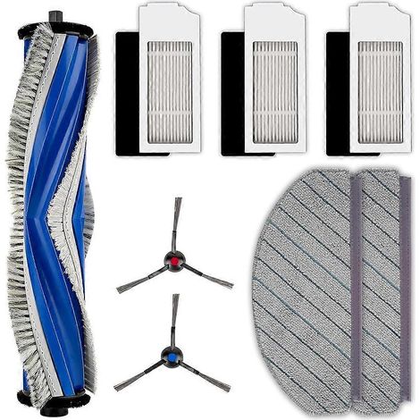 Filtre pour aspirateur brosse pour aspirateur Filtre de brosse pour aspirateur filtre de ECOVACS DEEBOT N20 Plus/ Pro Plus Robotic Aspirateur Roller Brosse Side Brosses HEPA Filtres Serpillière Pads (1/5)