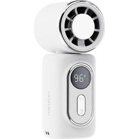 Ventilateur portable, mini ventilateur à pince, mini ventilateur, porte-parapluie portable, rotatif, voyage, camping, blanc. (1/5)