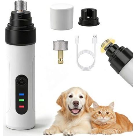 Lime à ongles pour chiens et chats, silencieuse et rechargeable.