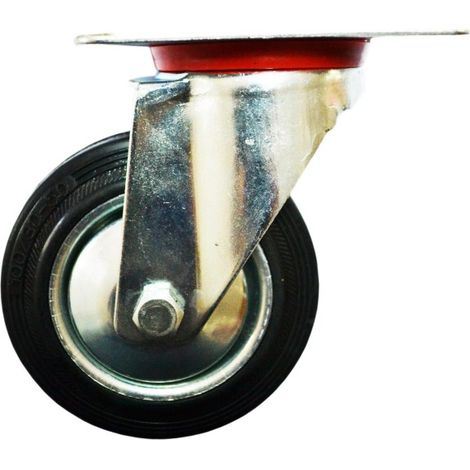 TrAdE Shop Traesio - Ruota Ruote Rotelle In Gomma Per Carrelli Industriali Tavoli Mobili ø 75 X 25 45 - (1/5)