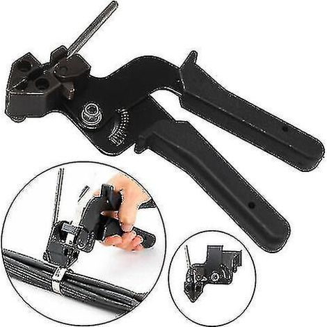 Pince à sertir, pistolet de fixation pour attaches de câbles métalliques, tendeur et coupe-câbles en inox - pour fixation et montage (1/4)