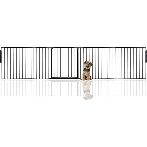 Bettacare Premium Multi Panel Flexible Pet Barrier, up to 344cm Wide, Black, 70cm High