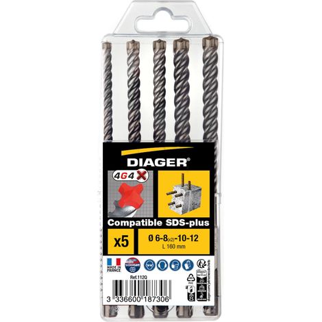 Set di 5 punte per cemento 4G4 - 112Q (1/3)