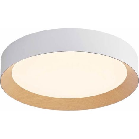 Plafón techo LED Peranka 42W 4000K Blanco + Efecto madera (1/4)