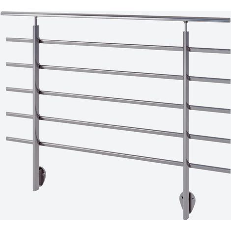 Garde-corps PURE titanium - fixation latérale - alu anodisé - 150cm (1/5)