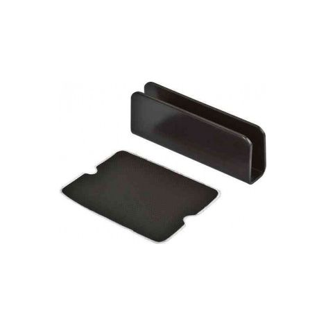 Contropiastre per ante in vetro - verniciato nero - 2 pz. - verniciato nero - 2 pz.