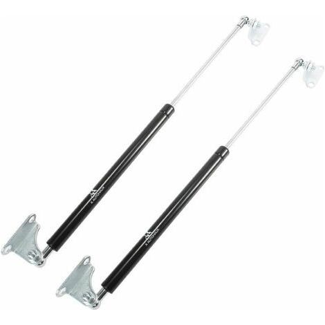 Lot de 2 vérins à gaz 445N – Longueur 500 mm – Métal noir – Pour couvercles de voiture et camping-cars – Installation facile (1/5)