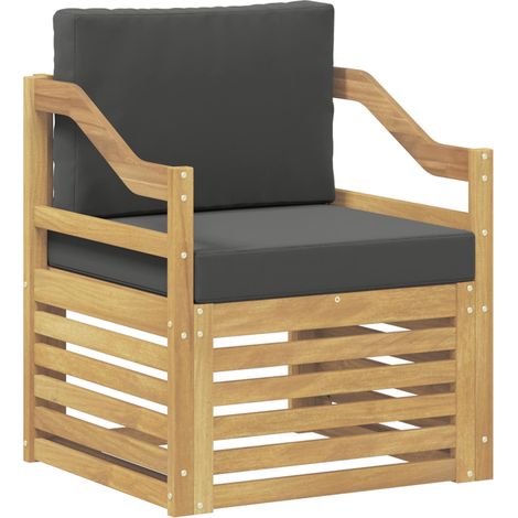 Maison Exclusive - Outdoor-Sofa Polyester Weiß und Anthrazit
