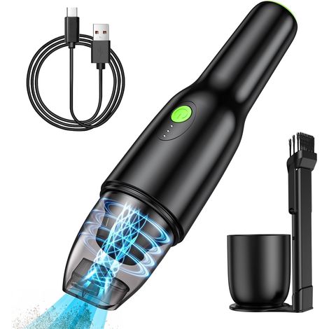 Car Vacuum Cleaner Suction Power 9000Pa, 100W Portable Car Vacuum Cleaner, Type-C Charging, Car, Desk Portable Vacuum Cleaner (1/5)