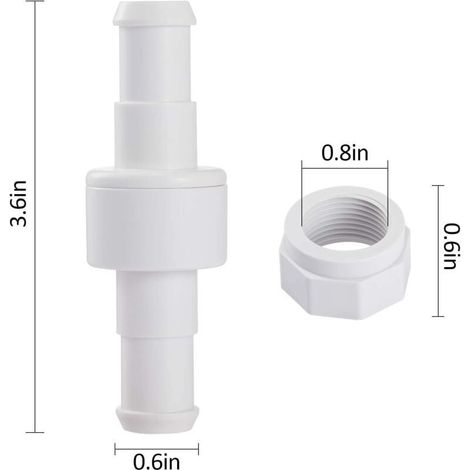 Set di 3 connettori rotanti per tubo flessibile D20 con 6 ugelli D15, compatibili con i robot pulitori per piscine Zodiac Polaris 180, 280 e 380. (1/3)