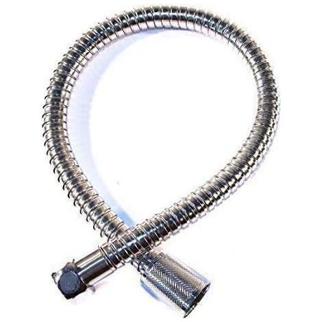Duschschlauch – 1 Stück – Edelstahl – 1/2-Zoll-Anschlüsse – Badezimmer – 60 cm Silber (1/2)